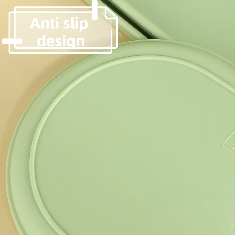 Oval Shaped Plate Nordic Style Afternoon Tea Dessert Plate Thickened PP Macaron Solid Color Tray Kitchen Utensil Accessories 6