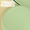 Oval Shaped Plate Nordic Style Afternoon Tea Dessert Plate Thickened PP Macaron Solid Color Tray Kitchen Utensil Accessories 6