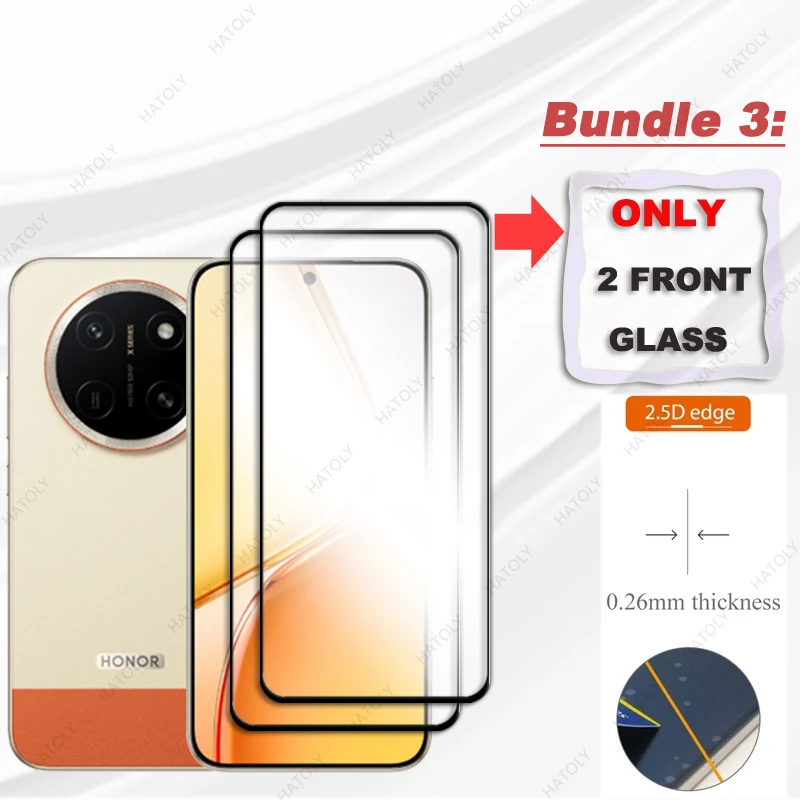 Enhanced Glass Screen Protector with Black Edge & Camera Lens Guard