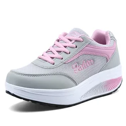 Women's High-Quality Fashion Sneakers - Stylish Platform Flats - 38 (8391Pink)