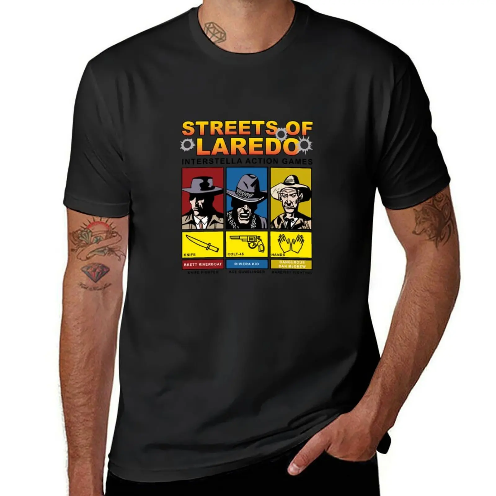 

Gunmen of the Apocalypse Streets of Laredo Game T-Shirt summer top oversized korean fashion t shirts for men graphic