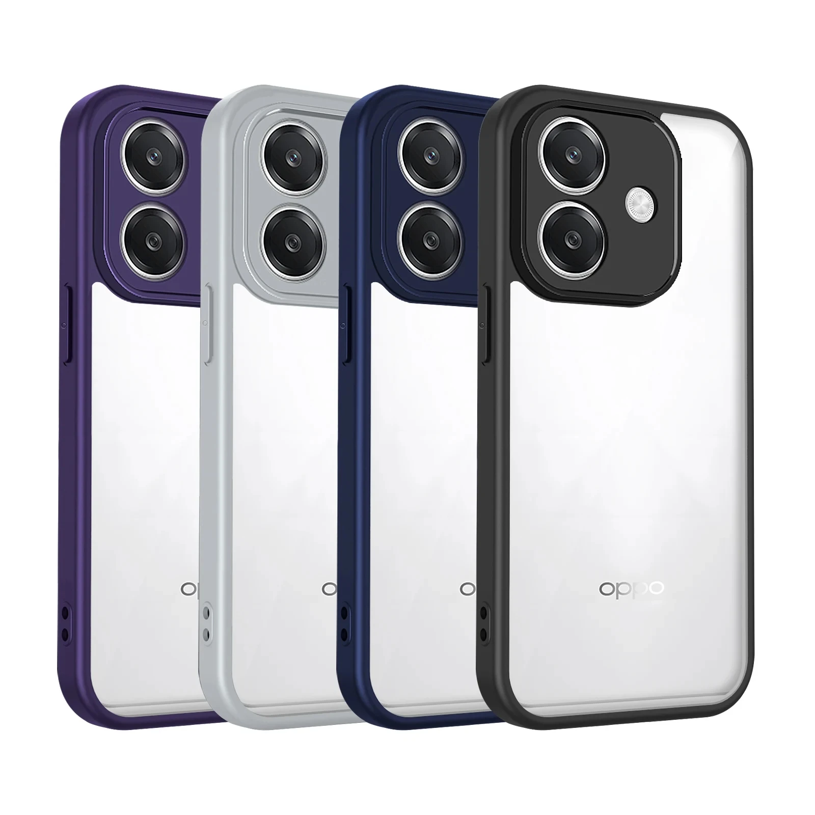 Shockproof Silicon Bumper Clear Matte Back Cover Case