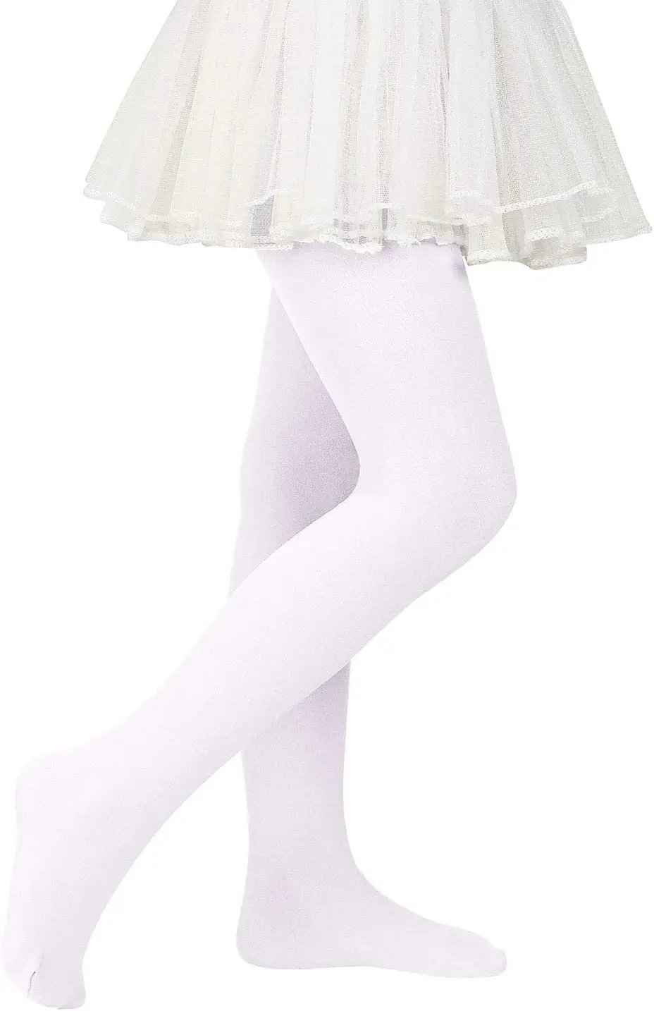 Girls Stretchy Dance Tights Comfort Colorful Leggings Pants Elastic Ballet Footed Tights for Girls