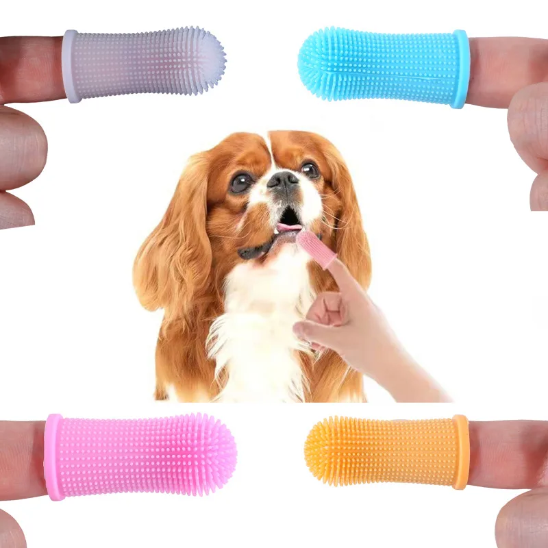 1/4Pcs Spazzolino Da Denti Per Cani 360 ° Spazzolino Da Denti Per Cuccioli In Silicone Detergente Per Denti Di Cane Spazzolino Da Denti Per Cani Per A