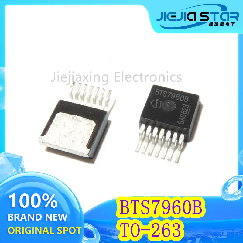 

Smart Car Motor Driver Chip IC Electronics, BTS7960B, BTS7960, 100% Brand New, Imported, TO263-7, 3 Pcs