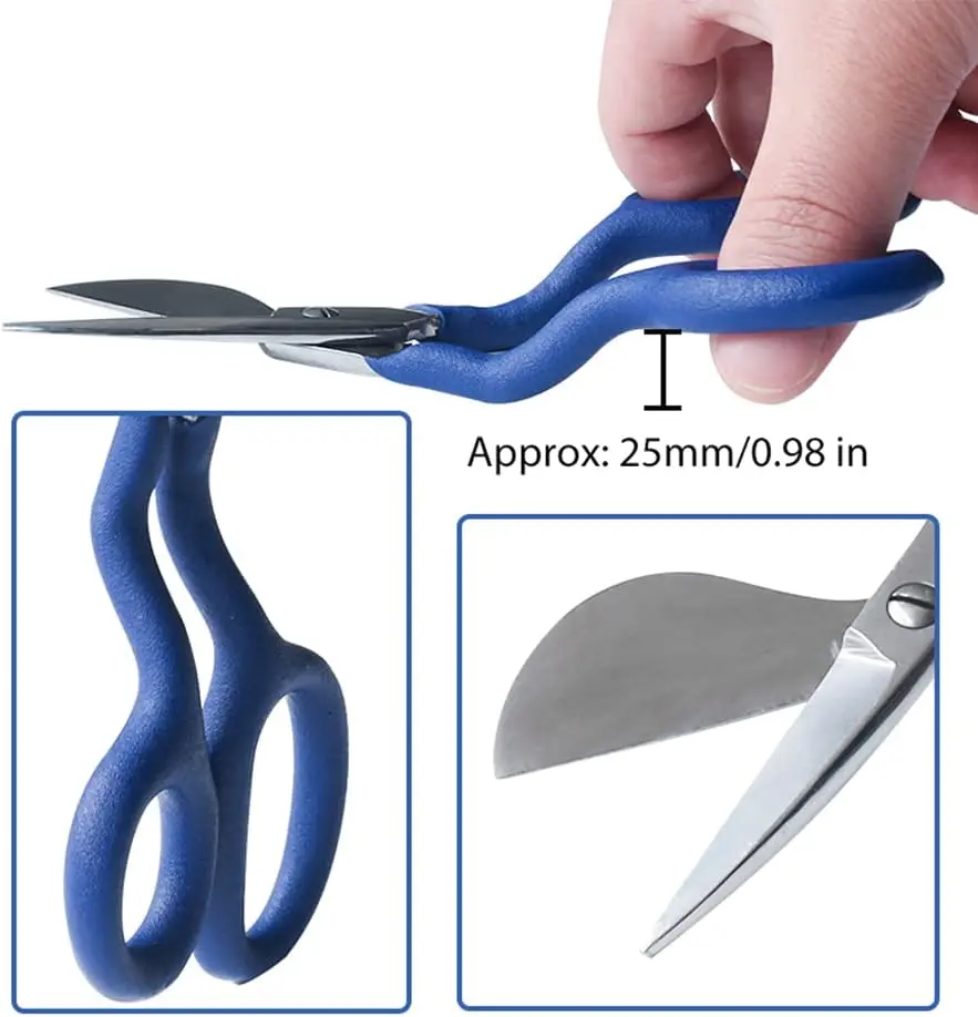 Sturdy Carpet Trimmer Scissor Sharp Duckbill Applique Scissors Stainless  Steel Sewing Embroidery Scissors Cutting Shears