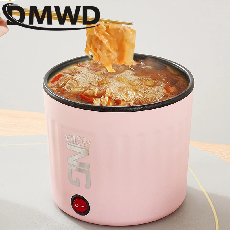 110V/220V Electric Hot Pot Multifunction Rice Cooker Skillet Instant Noodle Pot Porridge Soup Stew Meals Heater Frying Pan