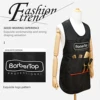 Black Stylist Apron Waterproof Hairdressing Coloring Shampoo Haircuts Cloth Wrap Hair Salon Tool 1