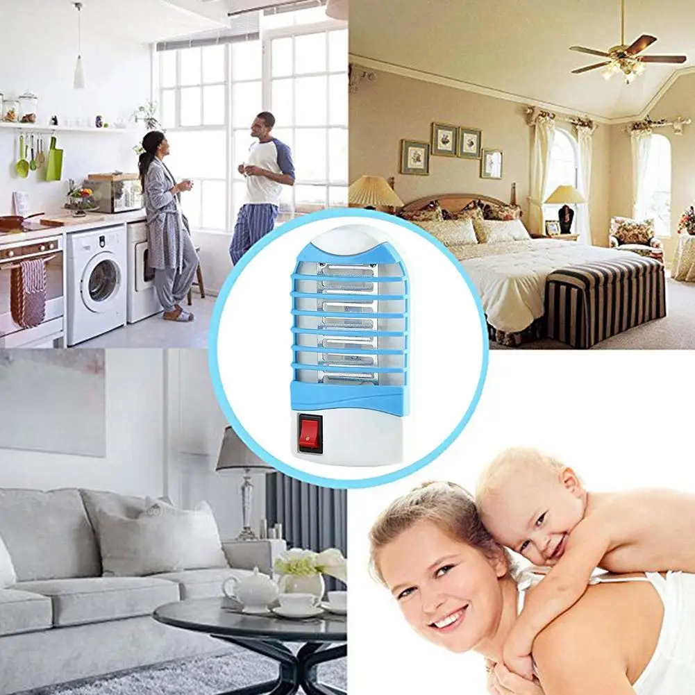 Summer Electric Mosquito Light Worm Killing Blue Light Repellent Trap Mosquito Insect Mosquitoes Bedroom Outdoor Port M3G5