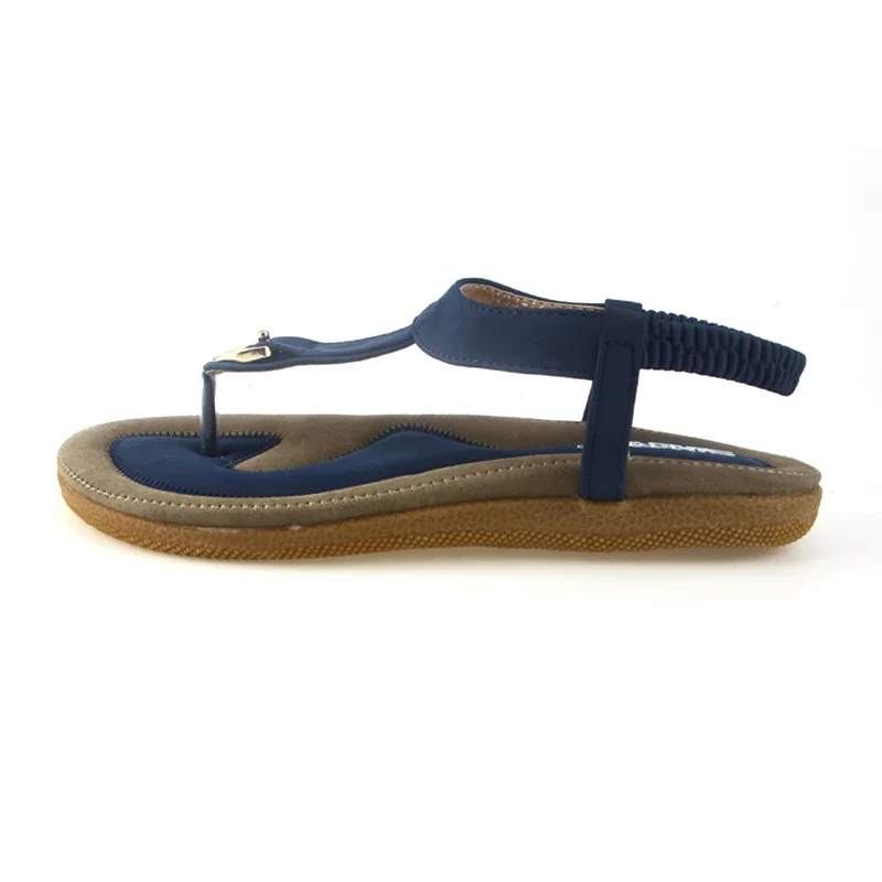 BEYARNE size 35-42 women sandal flat heel summer casual single shoes woman soft bottom slippers sandals women sandals