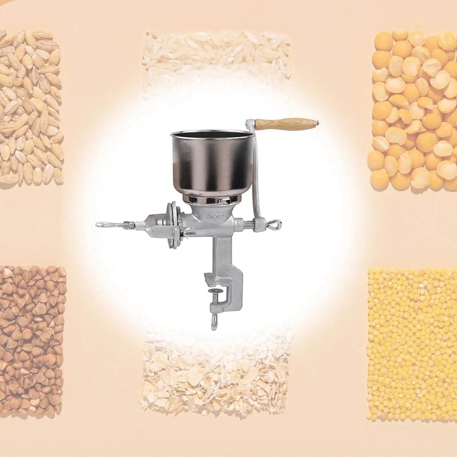 Dry Spice Crank Milling Machine Oats Wheat Nut Crusher Grinding Domestic Use Dry Spice Crank Milling Machine Oats Wheat Nut Crusher Grinding Domestic Use