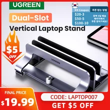 UGREEN Vertikale Laptop Ständer Halter Für Macbook Pro Aluminium Faltbare Notebook Stand Unterstützung Macbook Air Pro Laptop Tablet Ständer