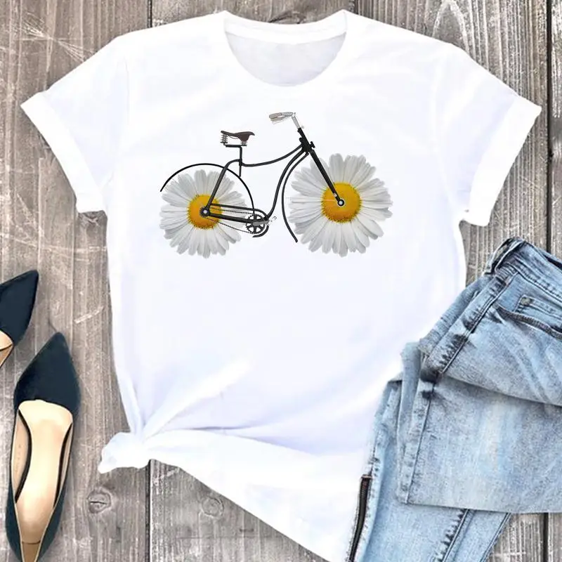 

Women Pretty Watermelon Fruit Beach Print Women T Shirt Summer Casual Short Sleeve Shirt Harajuku Tops Female T-shirt Clothes