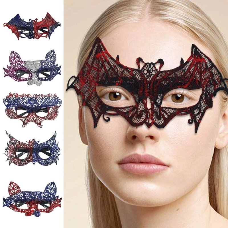 

634C Masquerade Masks for Women Girls Lace Masks Masks Halloween Mardi Gras Party Supplies Half Face Eye Mask