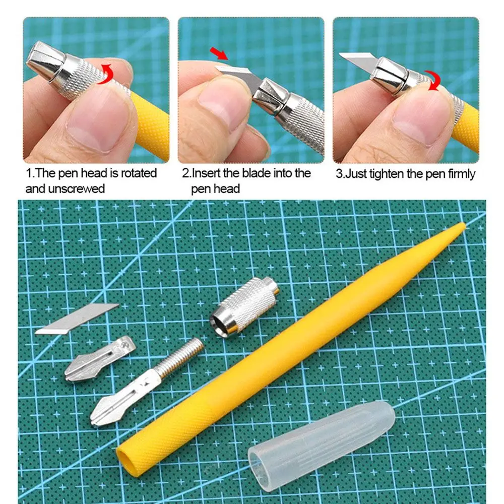Paper Cutter Carving Knife Cutting Knife Art Knife Paper Cutting Knife Art Knife Pen Blade Paper Cutter Precision Craft Cutting Knife DIY Hand Account Tape Leather Fabric Carving Sculpture