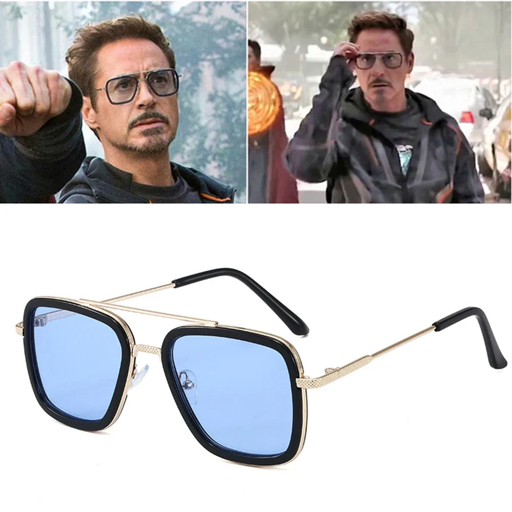 Iron Man Tony Stark Fishing Sunglasses Square Outdoor Sport for Men Spider Eyewear Sports Sun Glasses polarized sunglasses,fishing sunglasses