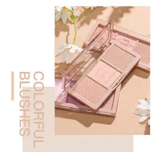

New 3 Colors Blush Makeup Palette Mineral Powder Red Rouge Lasting Natural Cream Cheek Tint Blush Cosmetics