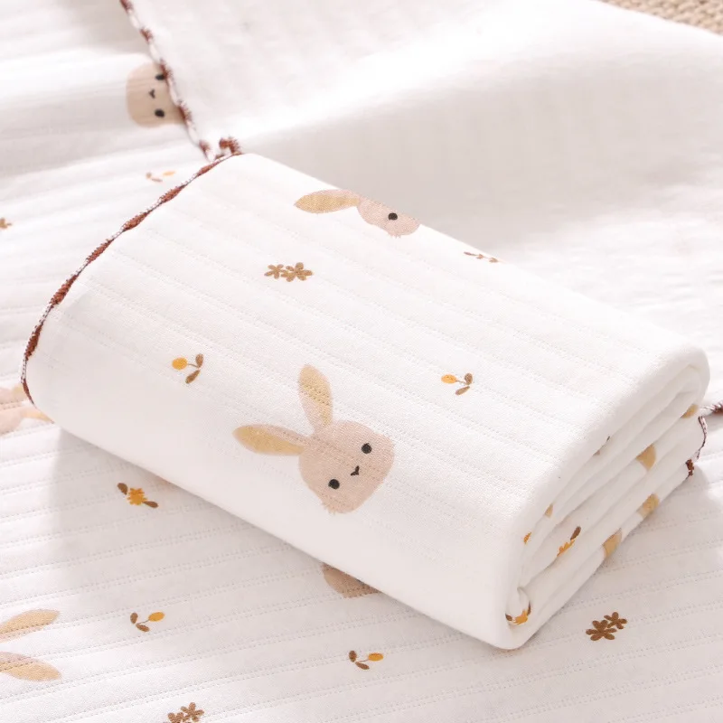 Muslin Cotton Baby Swaddle Warp Autumn Winter Cartoon Baby Blanket Infant Kids Sleeping Quilts Cover Bedding