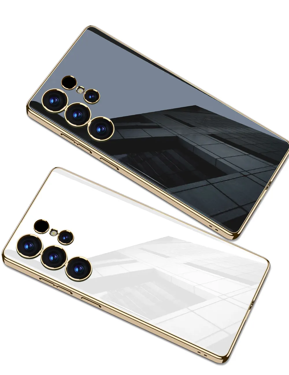 Luxury Plating Soft TPU Case for Samsung Galaxy S25 Ultra Shockproof Camera Prot