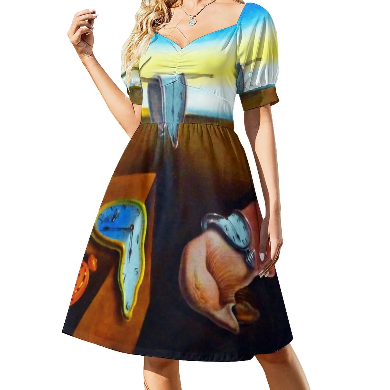 

Salvador Dali The Persistence Of Memory Sleeveless Dress dress for woman dress party night
