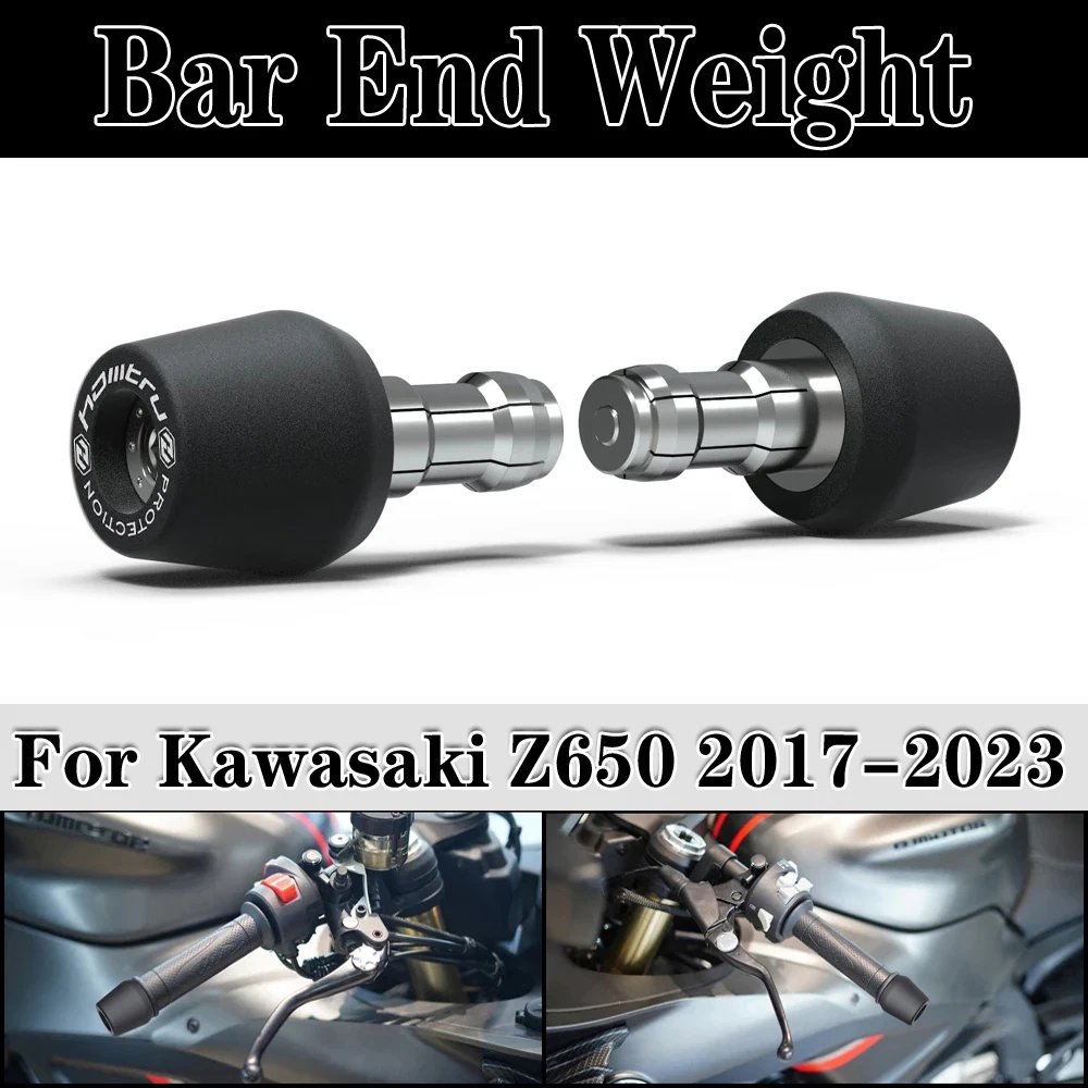 

For Kawasaki Z650 2017-2023 Motorcycle Handle Bar End Weight Grips Cap