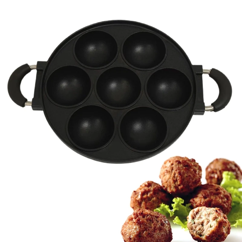 Pancake Maker Eggs Ring Molds Non-stick Cooking Tools Round 7 holes Cheese Eggs Cooker Pans Flip Molds Baking