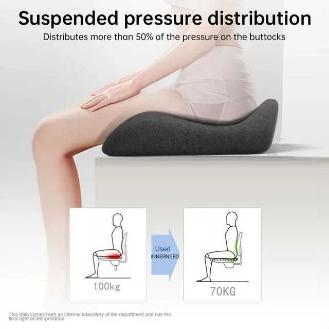 Tailbone Sciatica Back Pain Relief Comfort Office Chair Car Seat Cushion Non-Slip Orthopedic Memory Foam Coccyx Cushion 6