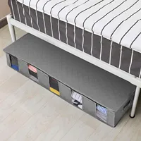 Delication Large Under Bed Storage Boxes Thick Breathable Underbed Clothes Storage Bags Closet Organizer Rangement Organisation 1