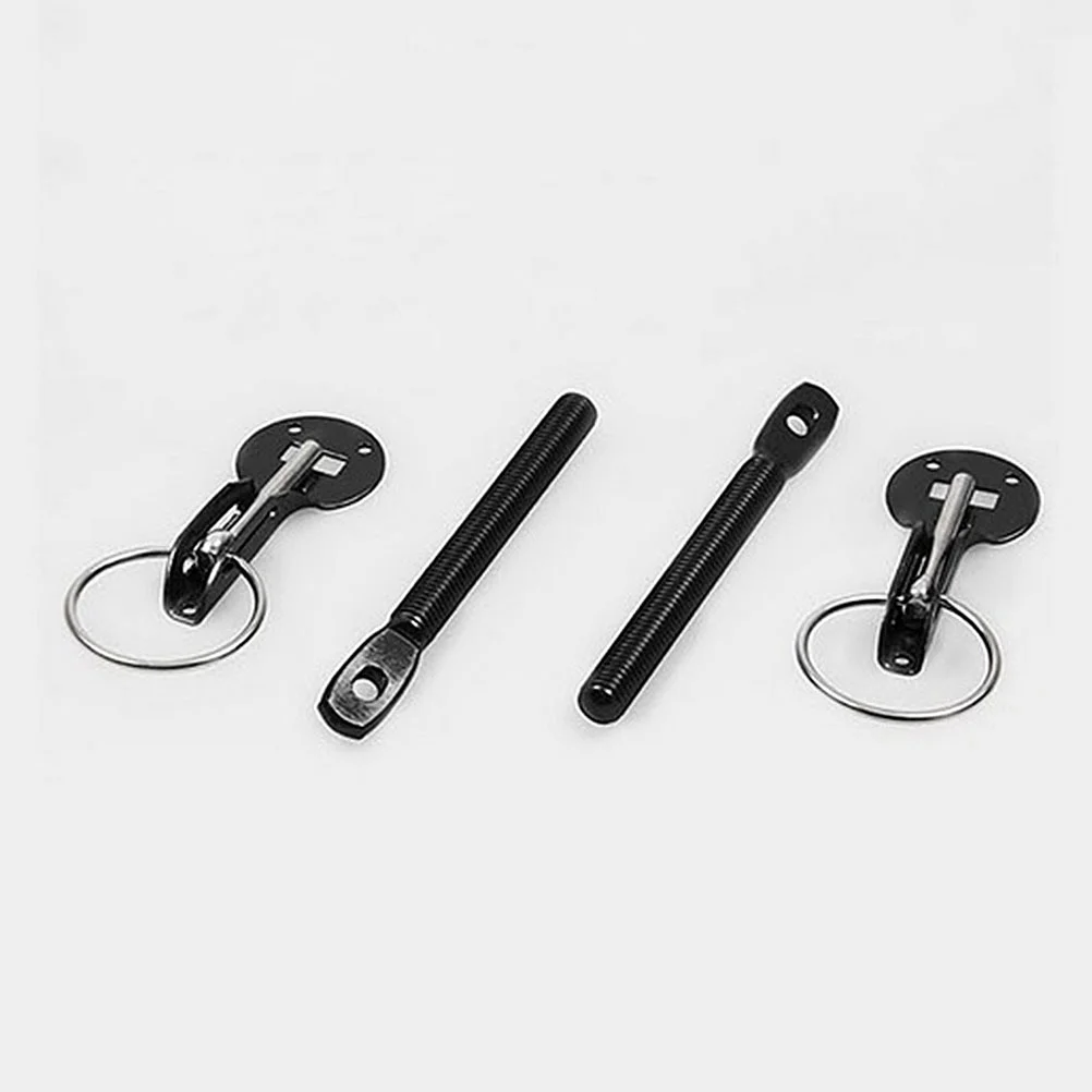 Goupille De Verrouillage Goupilles De Capot Aluminium - Kit Tuning Universel (silver) - Style Racing Couvre Goupille Porte Voiture