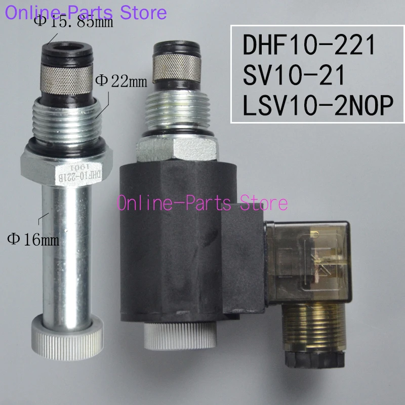 

Two position two way threaded plug-in normally open electromagnetic hydraulic valve DHF10-221 SV10-21 LSV10-2NOP