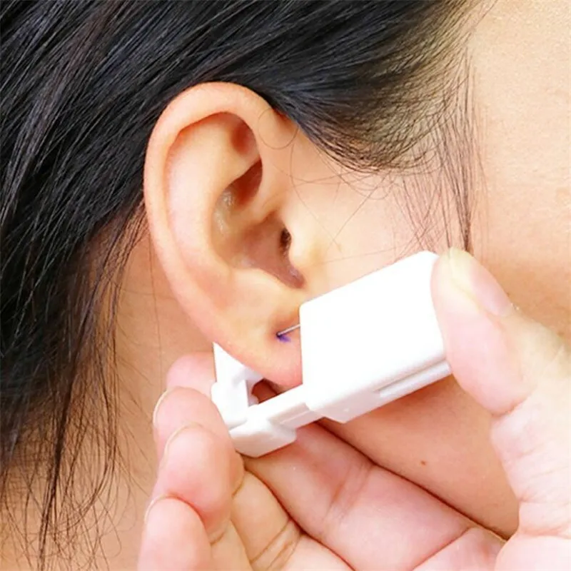 Ear Piercing Tool Piercing Jewelry Ear Piercing Jewelry Body Piercing Kit Body Piercing Jewelry Body Jewelry Piercing Tool Disposable Safe Sterile Self Ear Piercing Unit
