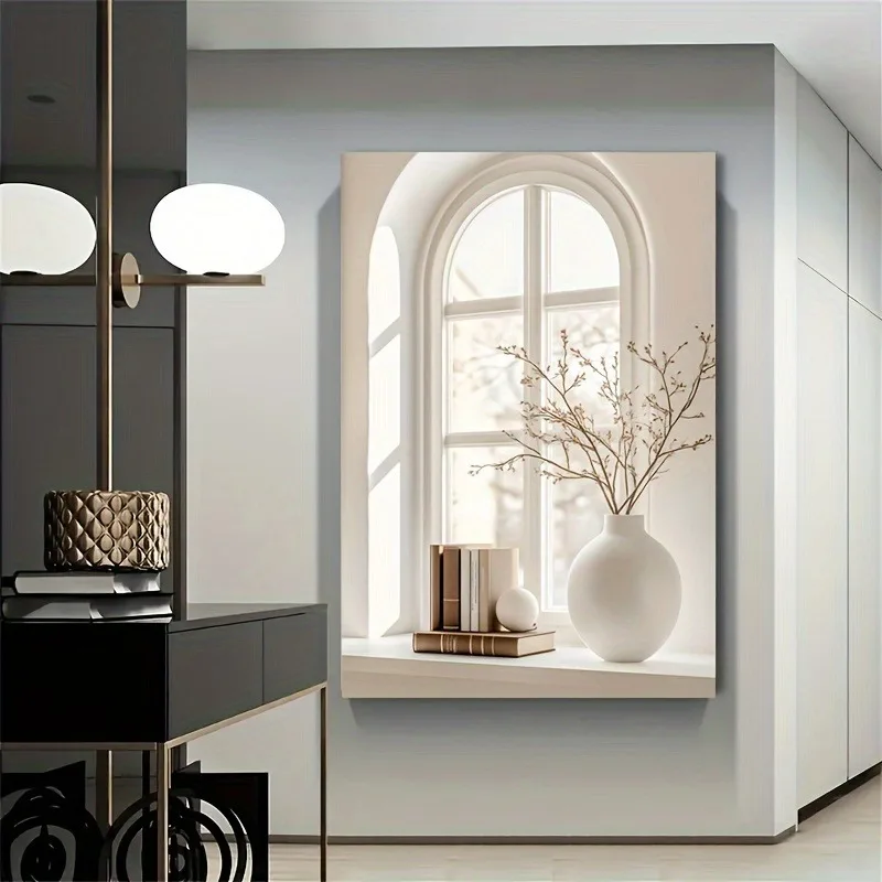 Frameless Modern Art Vase Canvas Painting