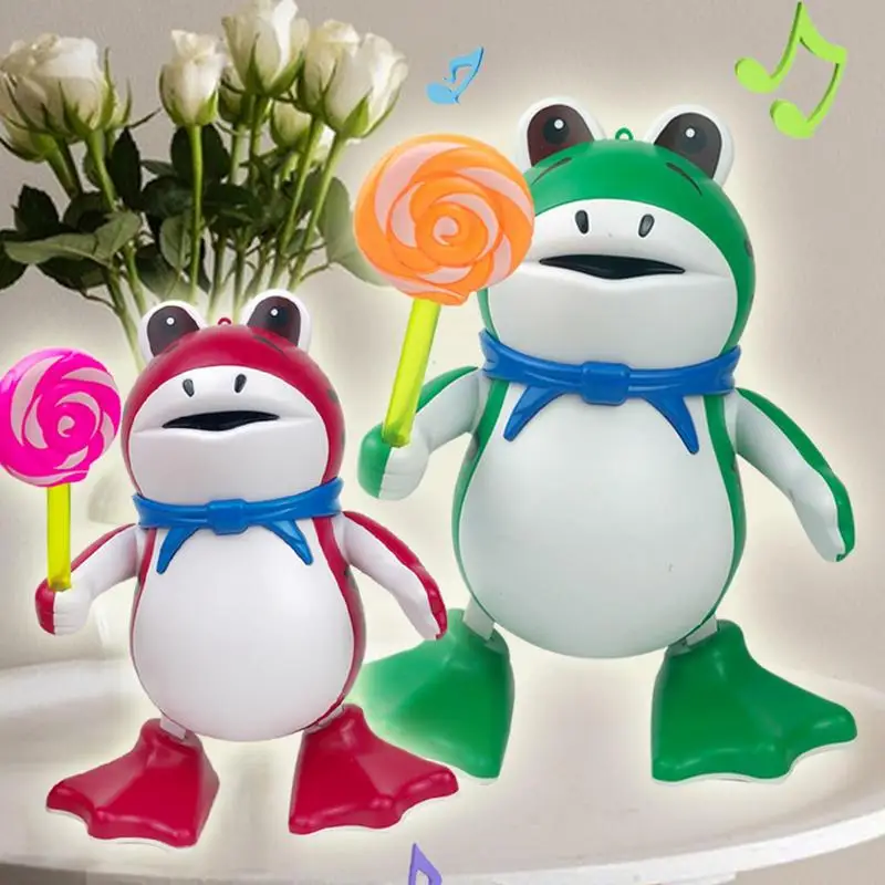 

Electronic Dancing Frog Pet Toys With Swing Light Music Universal Interactive Children Toys For Birthday New Year Xmas Gifts