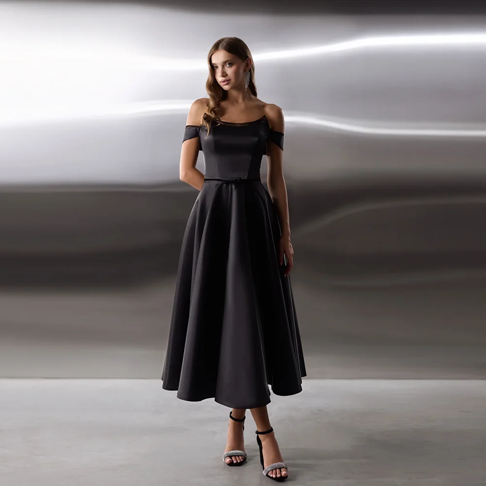 Chic Teal Prom Dress Satin A-Line Sleeveless Evening Dress DP05150