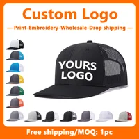 Custom Embroidery Color Blocked Mesh Hat for Men and Women Baseball Cap Wholesale Design Print Richardson Truck Driver Hat 1