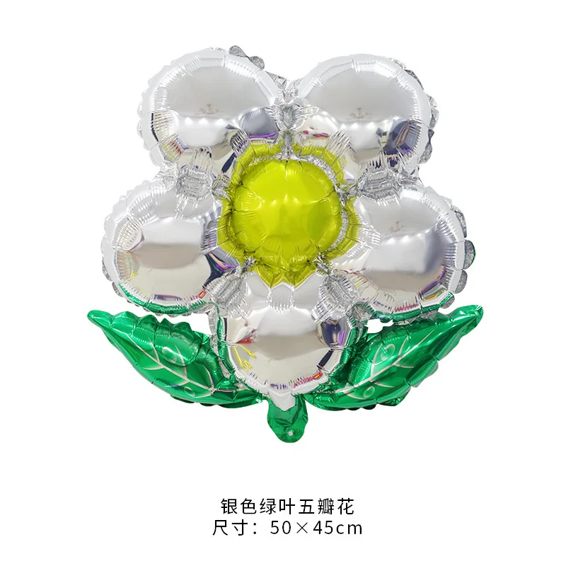 Flower foil balloon Daisy Rose Flower various flowers balloons Wedding Birthday Party Valentine's Day Decoration Supplies