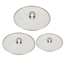 

3 Pcs Frying Oil Spatter Net Cover Cooking Spatter Guard for Pans Kitchens Frying Pans Oil Proofing Lid Stainless dropshipping
