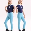 Summer children's equestrian pants high elasticity knitted children's horse riding pants full silicone 6