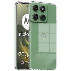 Slim Clear TPU Soft Silicone Protective Cover - Transparent Case - Motorola Edge 70 (Clear)
