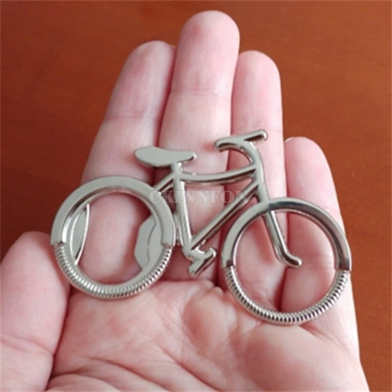 200Pcs/Lot Cute Bike Bicycle Metal Beer Bottle Opener Gift Kitchen Dining Bar Tools