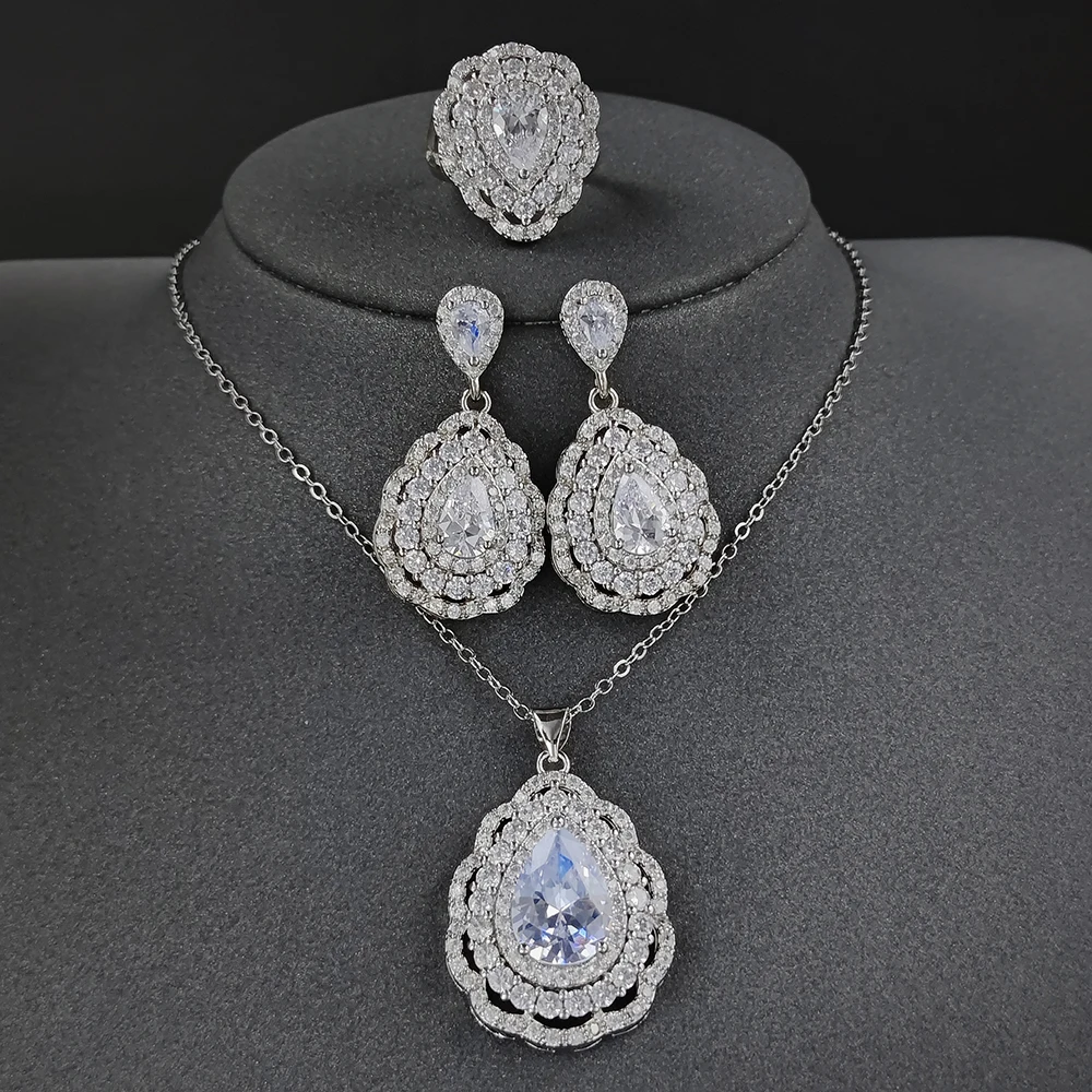 3pcs Pear Jewelry Set