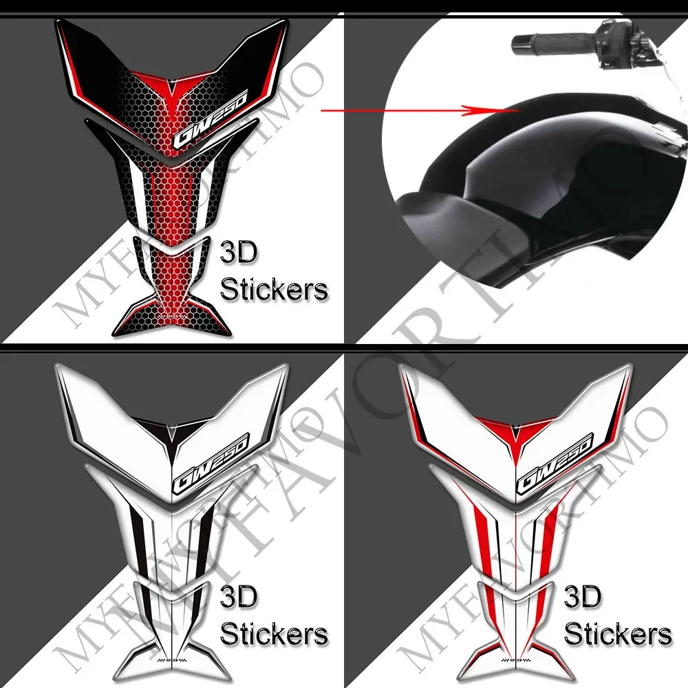 Tank Pad Side Grips Gas Fuel Oil Kit Knee Protection For Suzuki Inazuma GW250 GW 250 Motorcycle Stickers Decals for suzuki inazuma gw250 gw 250 motorcycle 3d stickers tank pad side grips gas fuel oil kit knee decals protection