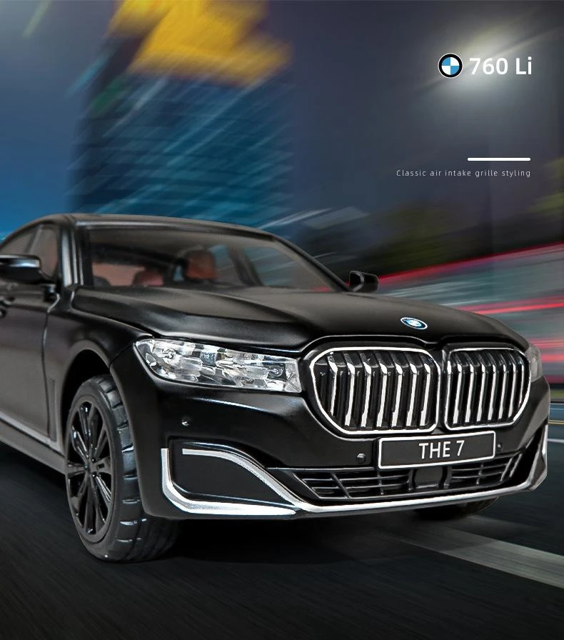 1/24 BMW 760Li Diecast Alaşım Döküm Model Araba
