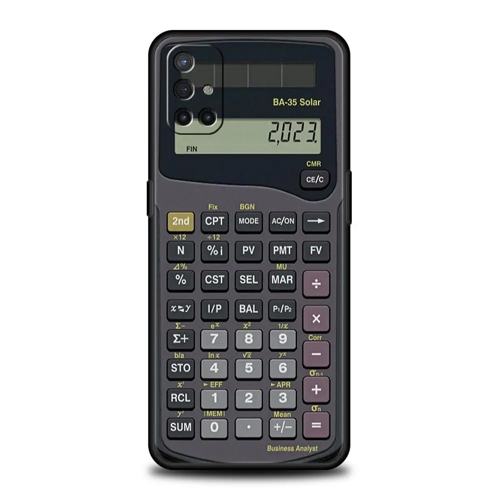 Retro Calculator Soft Phone Case - Vintage Style Protective Cover