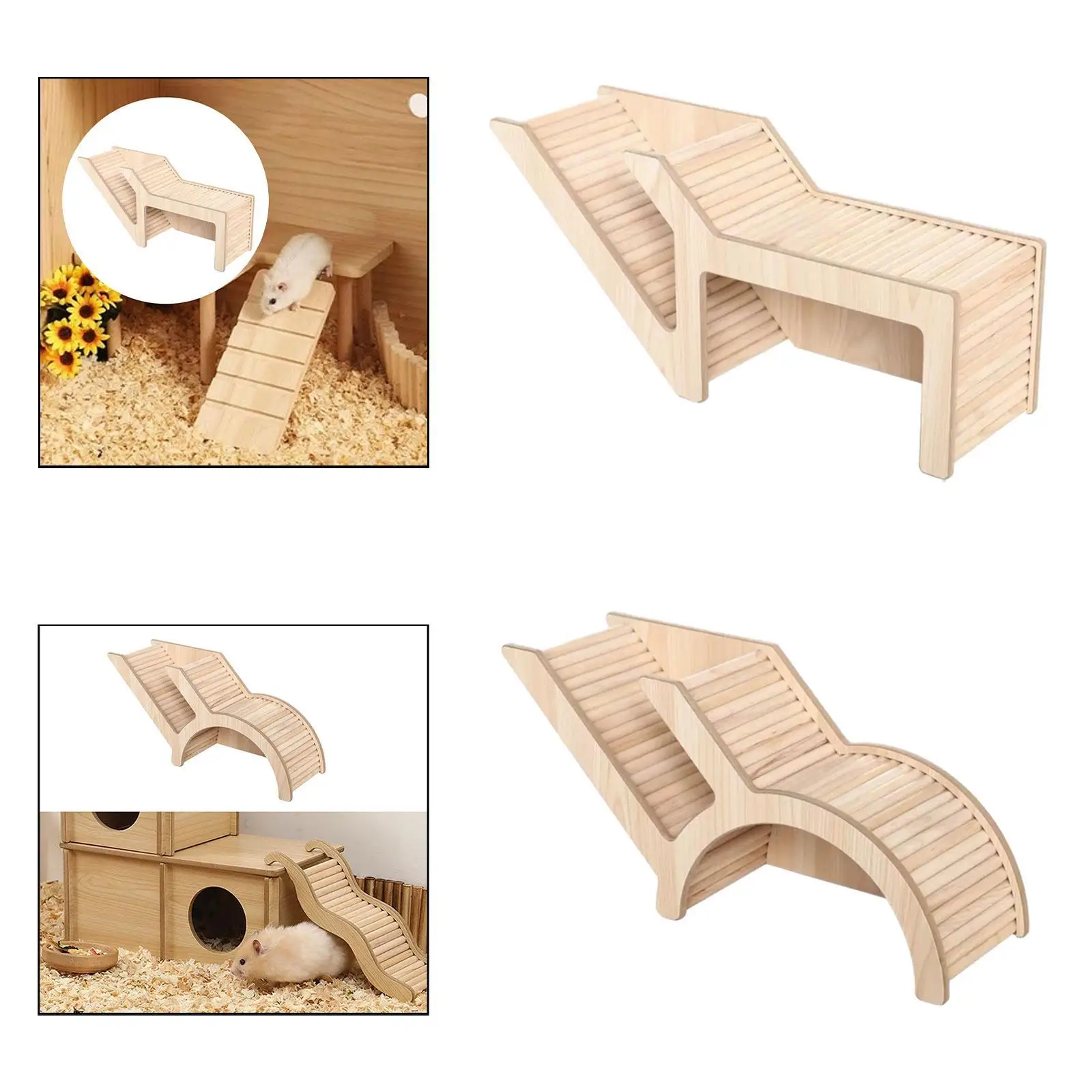 Wooden Hamster House,Hamster Hideout,Small Pet Castle Home,Wood Small Animal