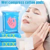 Soft Stretchable Wet Compress Cotton Pad Disposable Makeup Removal Hydration Paper Wet Non-woven Pads Dry Face Cleaning Tissues 2