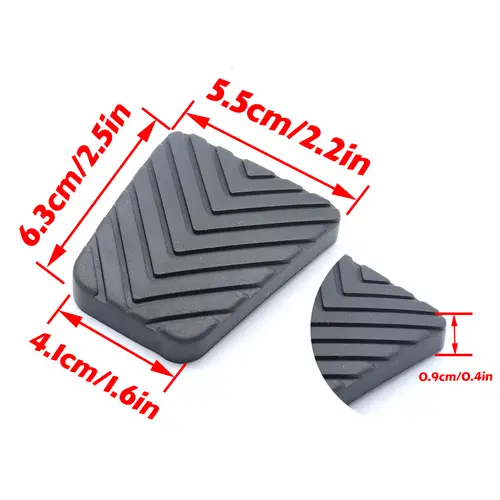 2pcs Car Rubber Brake Clutch Foot Pedal Pad Cover For Mitsubishi ASX 2010 2011 2012- RVR Outlander Sport Peugeot 4008 2012-2017 - Image 2