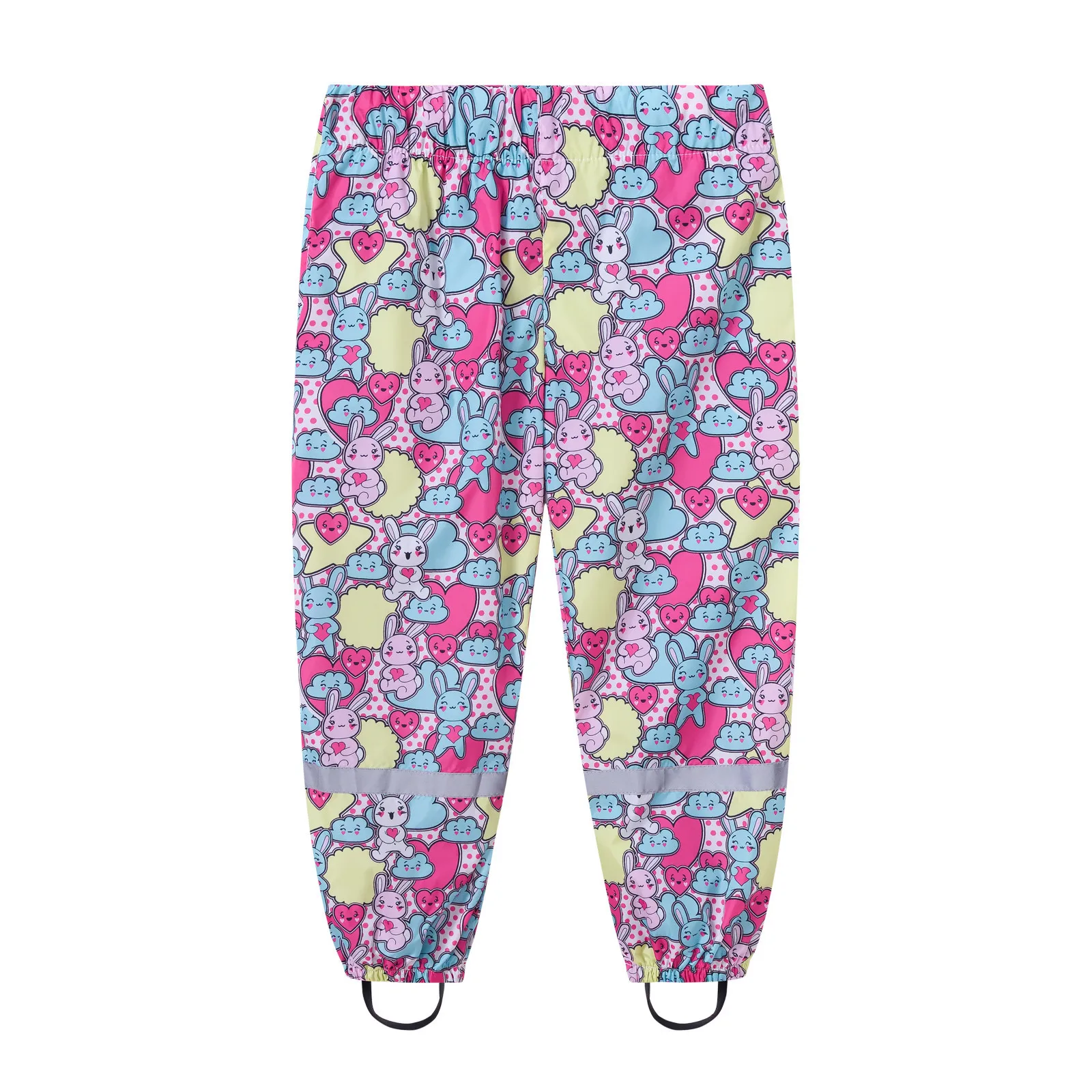 Spring Autumn Girls Pants Kids Waterproof Trousers For Boys Fashion Rain Pants Children Clothing For Girls 2-8 Years