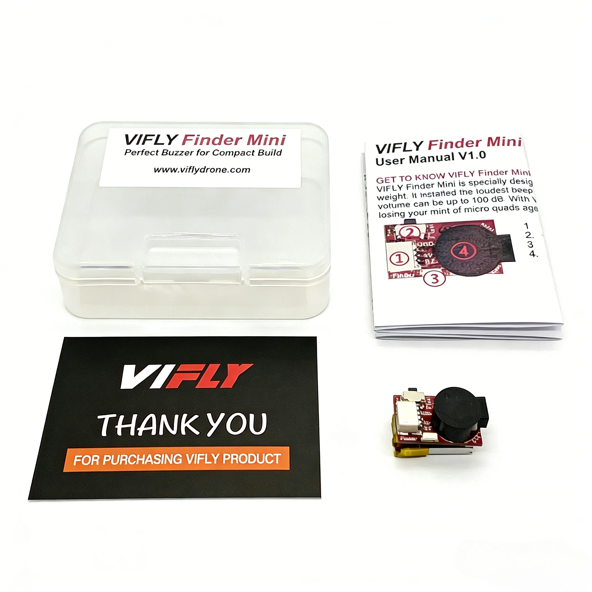 VIFLY Finder Mini 2,7g FPV Дрон Зуммер для вертолетов