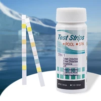 50/100pcs 7 in 1 Swimming Pool PH Test Paper Chlorine PH Value Alkalinity Hardness Test Strip PH Tester Pool Cleaner 2
